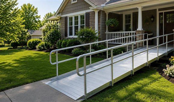 Residential wheelchair ramp in Georgia